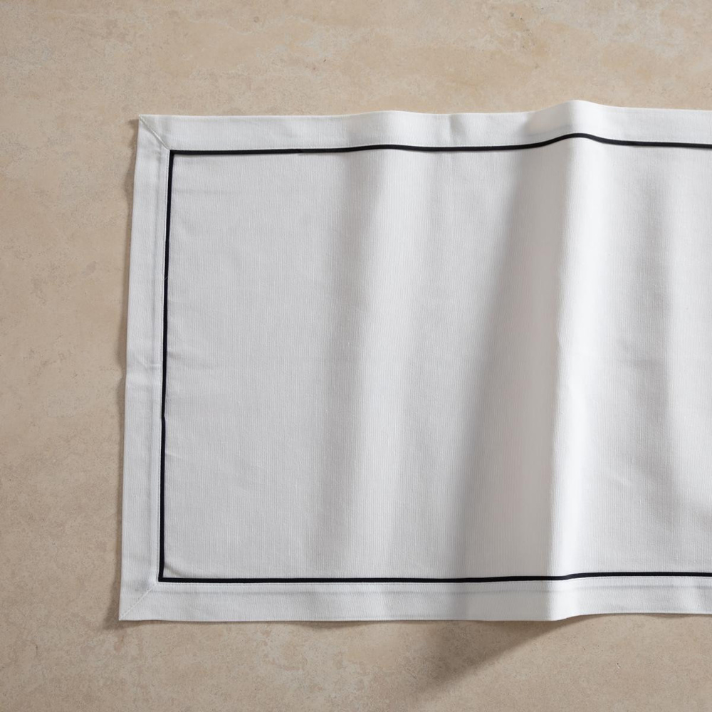 Mudo Home Buldan Keteni̇ Runner Si̇yah Bi̇yeli̇ 50x130 Cm görseli 1
