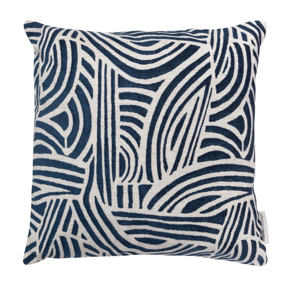 Mudo Home Alba Wave Kirlent Laci̇vert 50x50 Cm görseli 1
