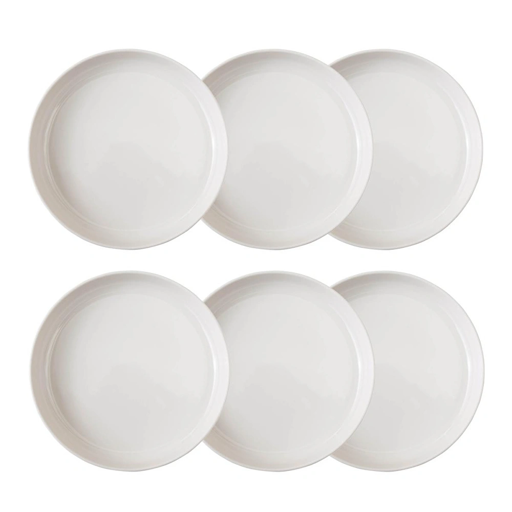 Mudo Home Ephesus White Çukur Tabak Seti̇ 22cm - 6li görseli 1