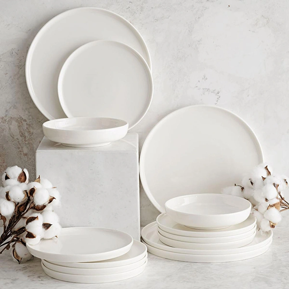 Mudo Home Ephesus White Çukur Tabak Seti̇ 22cm - 6li görseli 2