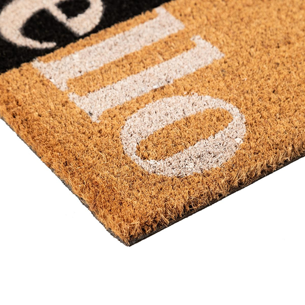 Mudo Home Theo Hello Kapi Paspasi Si̇yah Beyaz 40x60 görseli 3