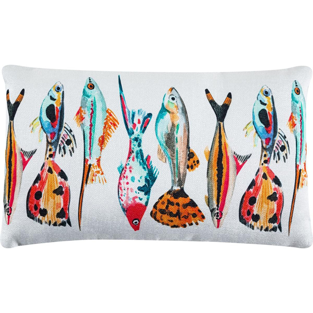 Mudo Home Aqua Fish Kirlent Renkli̇ 35x55 görseli 1