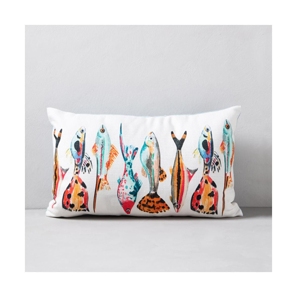 Mudo Home Aqua Fish Kirlent Renkli̇ 35x55 görseli 2