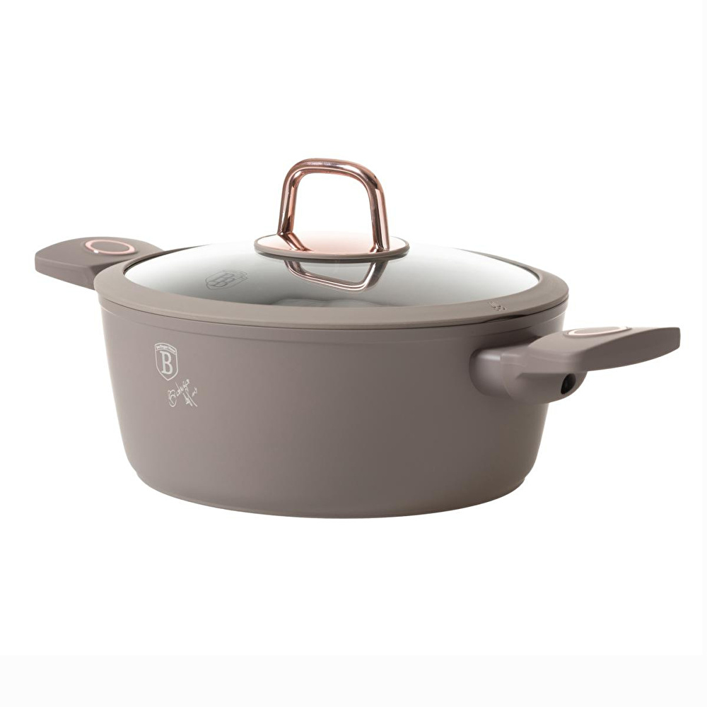 Mudo Home Berlinger Haus Sahara Deri̇n Tencere 22 Cm Taupe görseli 3