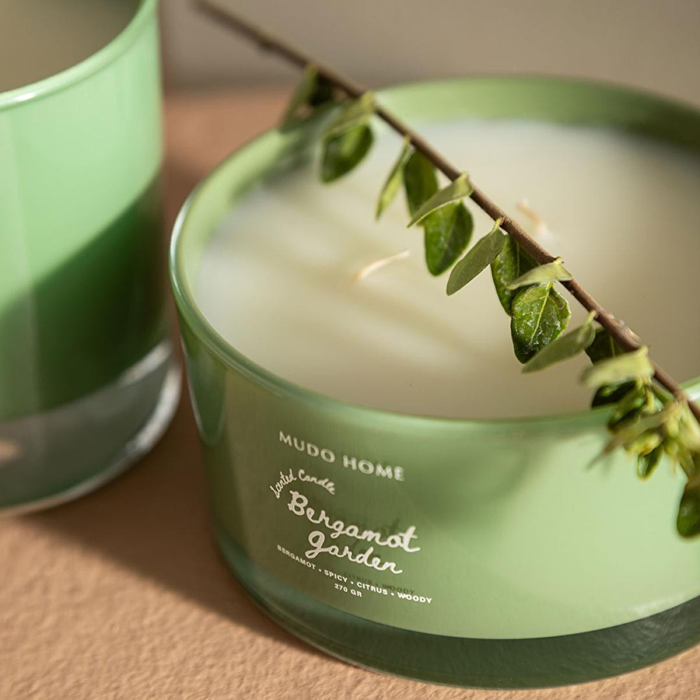 Mudo Home Bergamot Garden Yatay Mum görseli 4