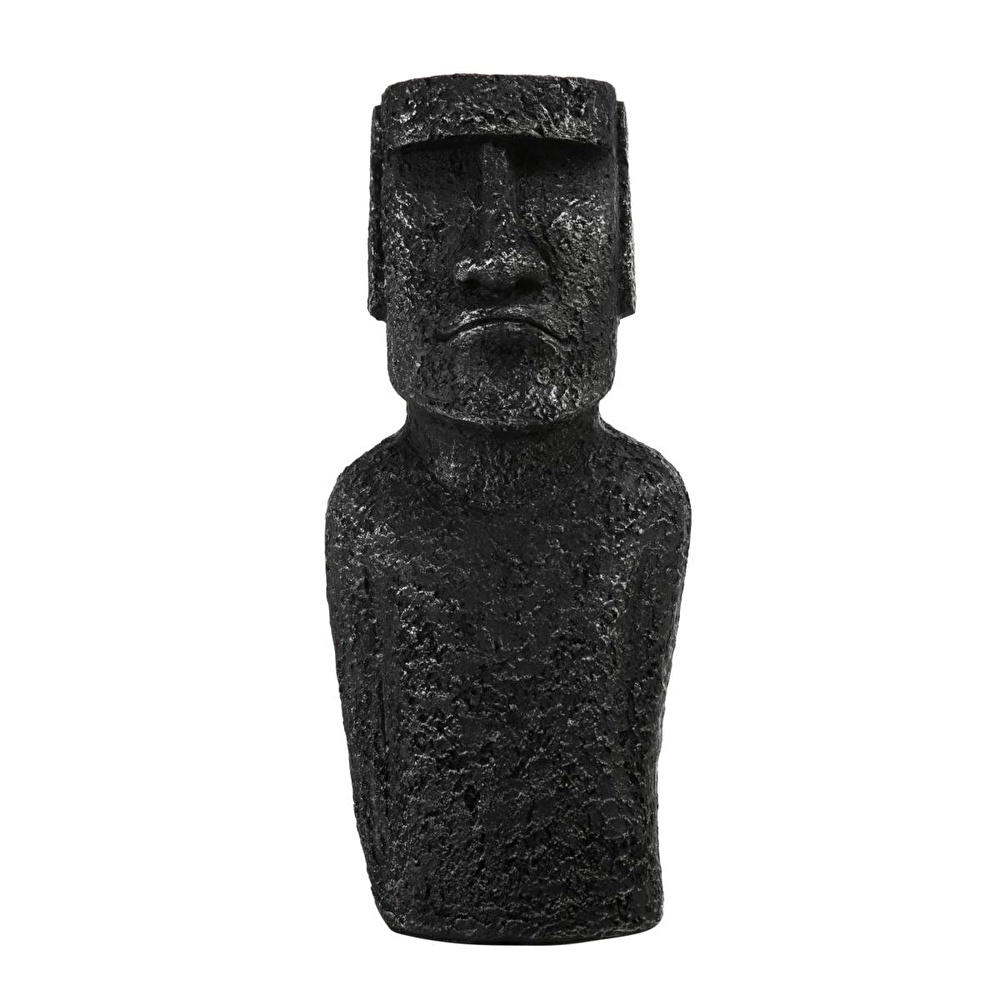 Mudo Home Moai Statue Gri̇ Bi̇blo 12x18x44 Cm görseli 1
