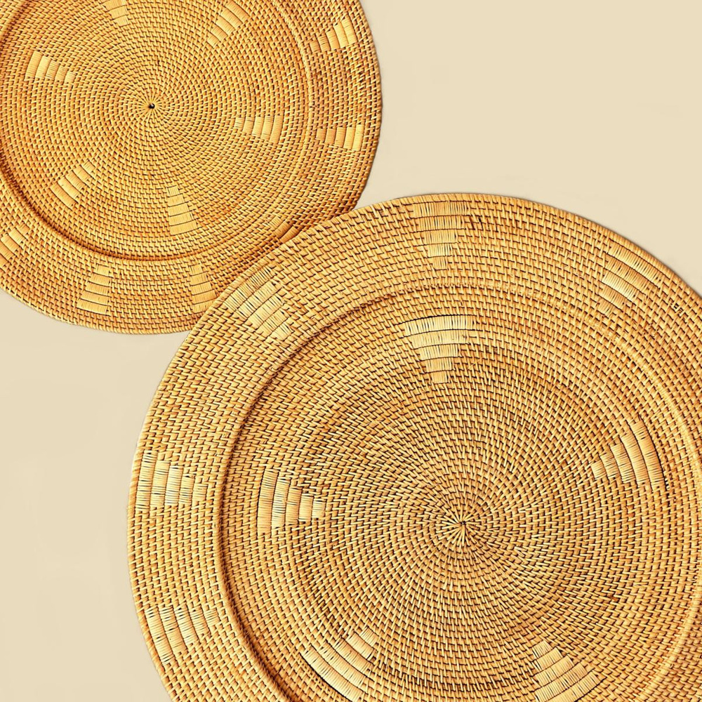 Mylamp Sumba Elegance Rattan Duvar Tabağı 80x6 Cm görseli 3