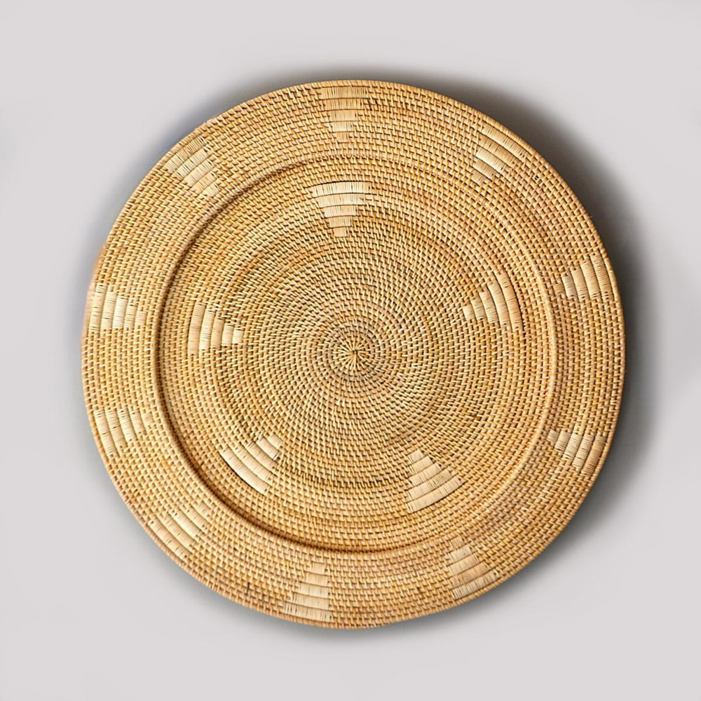 Mylamp Sumba Elegance Rattan Duvar Tabağı 80x6 Cm görseli 1