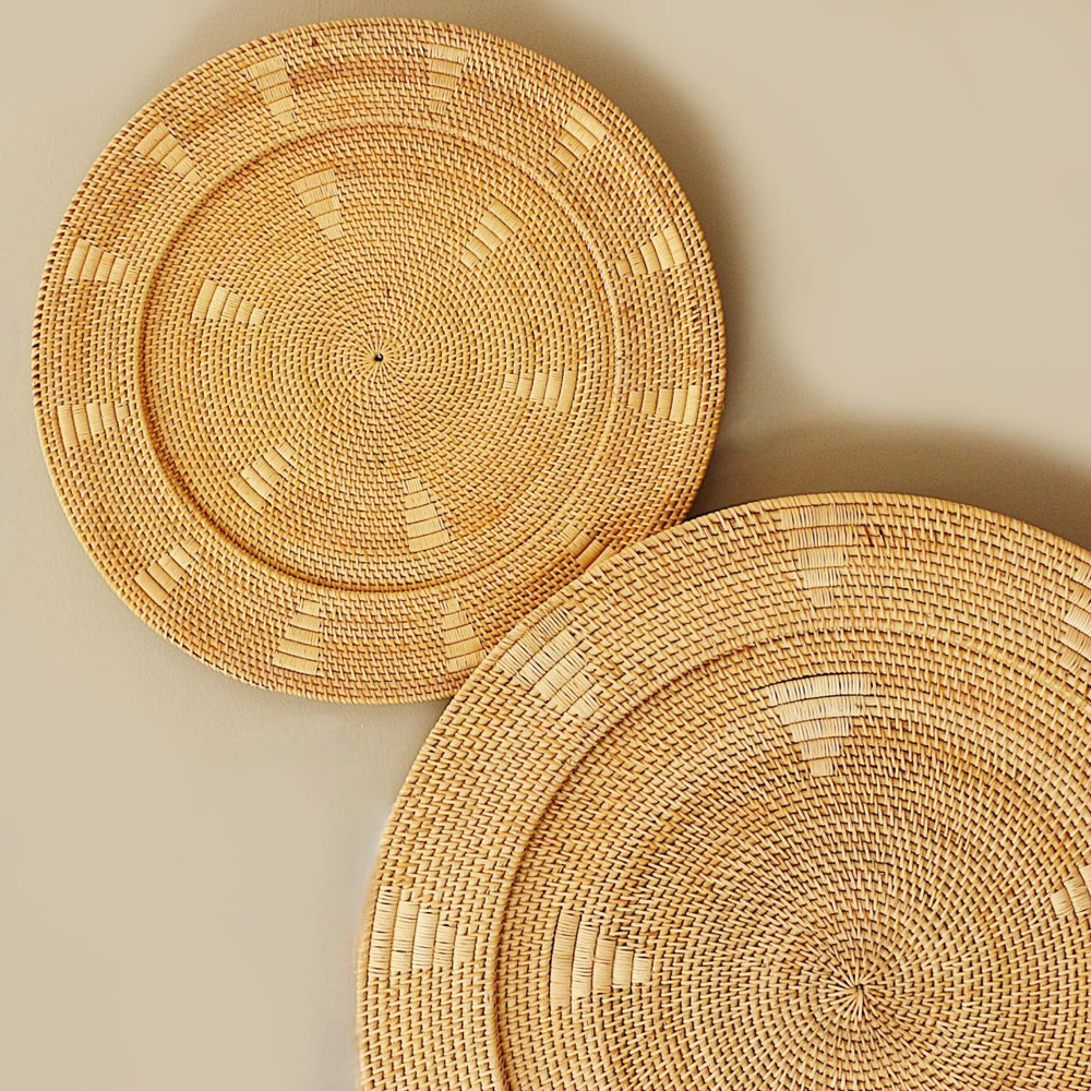 Mylamp Sumba Elegance Rattan Duvar Tabağı 60x6 Cm görseli 4