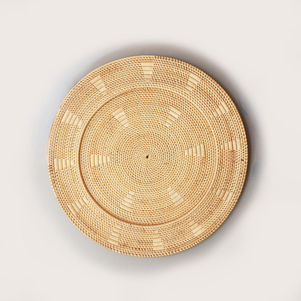 Mylamp Sumba Elegance Rattan Duvar Tabağı 60x6 Cm görseli 1