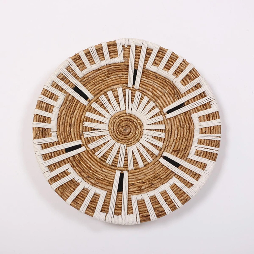 Mylamp Aspendos 50x12 cm Çap- Doğal Abaka Duvar Tabağı görseli 3