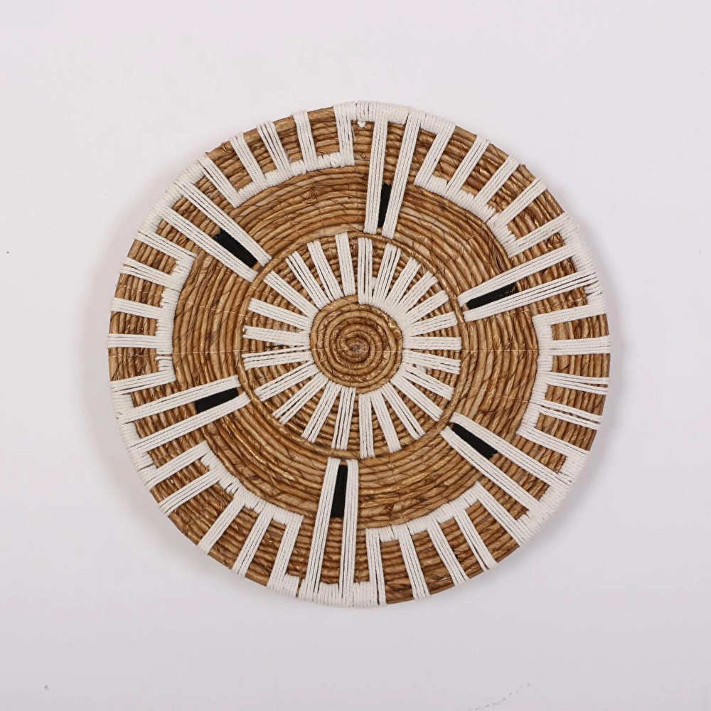 Mylamp Aspendos 50x12 cm Çap- Doğal Abaka Duvar Tabağı görseli 1