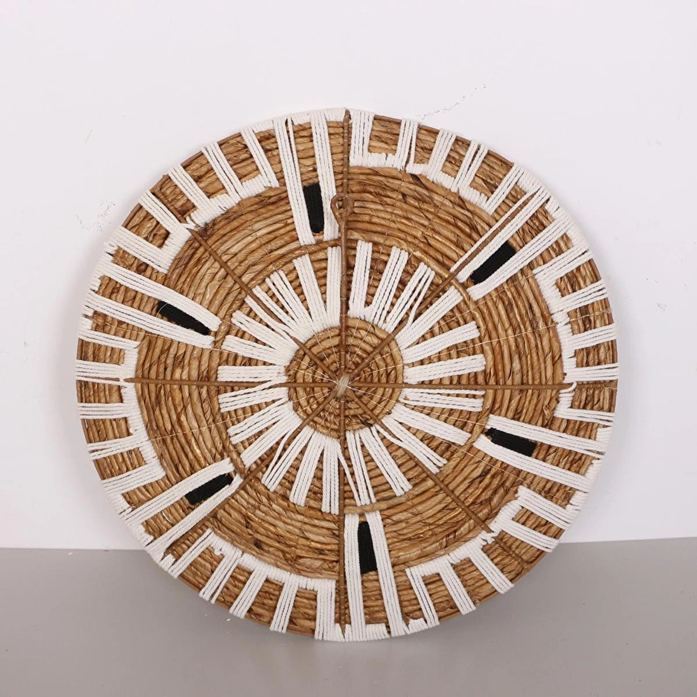 Mylamp Aspendos 50x12 cm Çap- Doğal Abaka Duvar Tabağı görseli 6