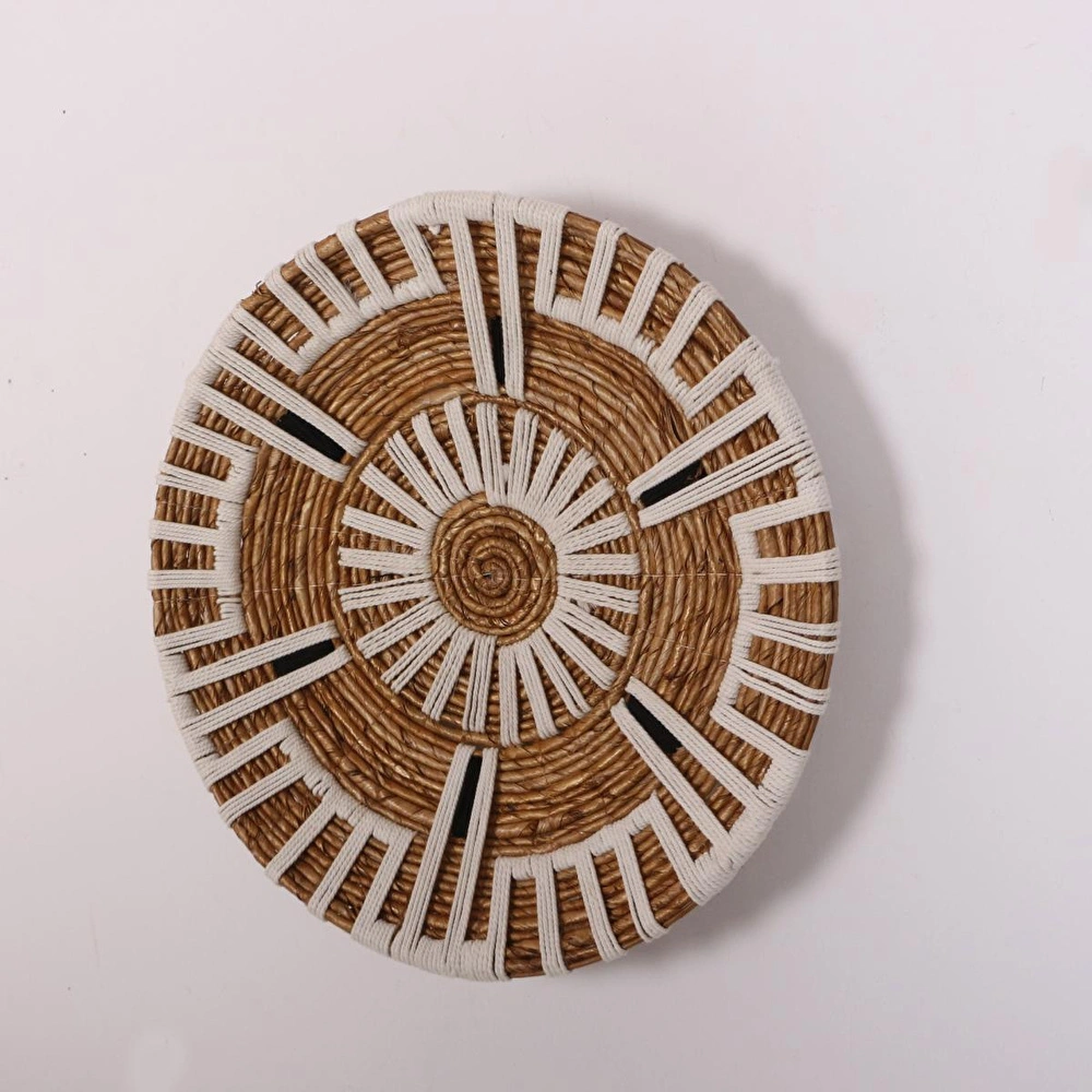 Mylamp Aspendos 50x12 cm Çap- Doğal Abaka Duvar Tabağı görseli 4