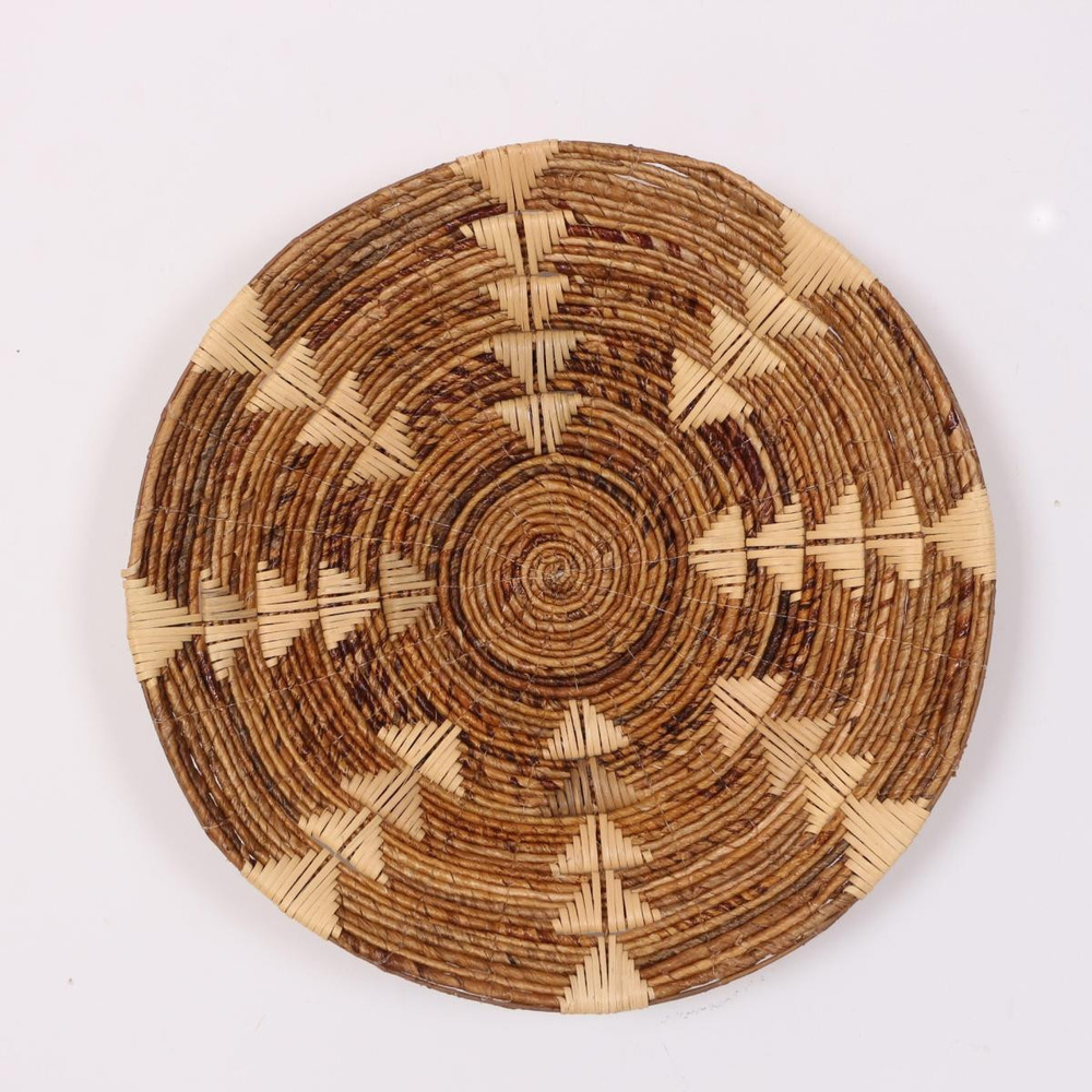 Mylamp Kaunos 60x14 Cm Çap- Doğal Abaka Duvar Tabağı görseli 1