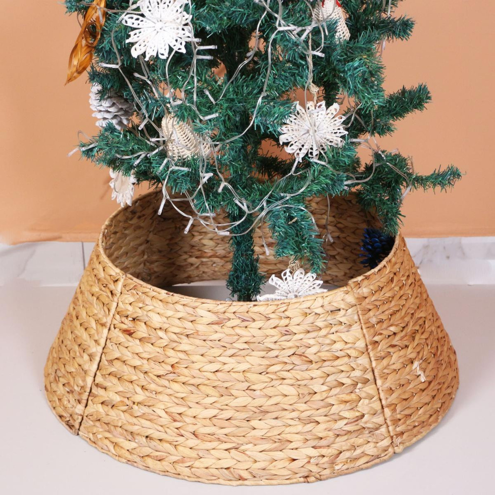 Mylamp Yılbaşı Ağacı Eteği 73x51x28 Cm Doğal Su Sümbülü görseli 3