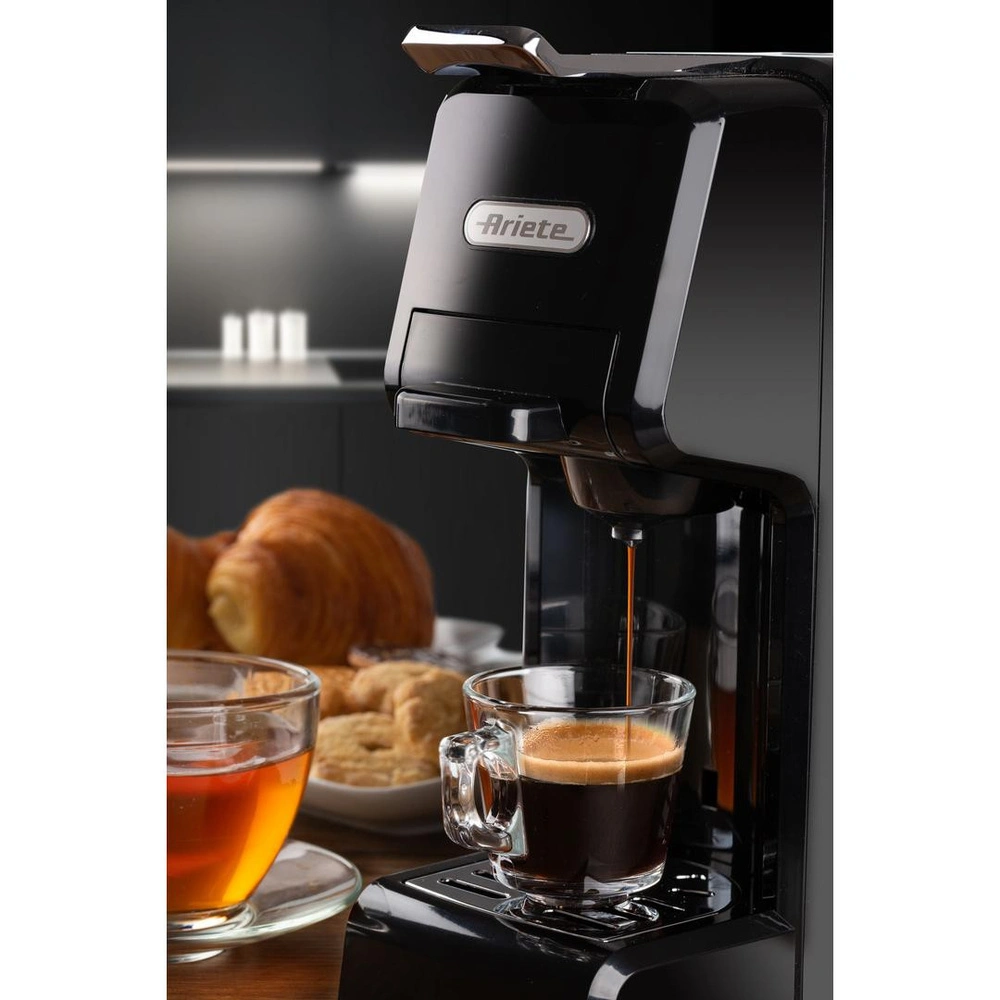 Ariete Çok Fonksiyonlu Kapsül, Pod Ve Öğütülmüş Kahve 4in1 Espresso Makinesi Siyah 1304/11 görseli 5