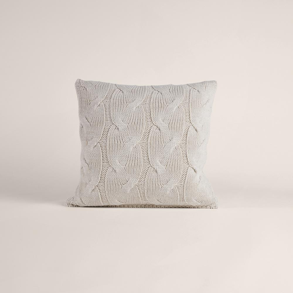 Penelope Triko Kırlent Kılıfı Krem 45x45 Cm - Cabella Serisi görseli 1