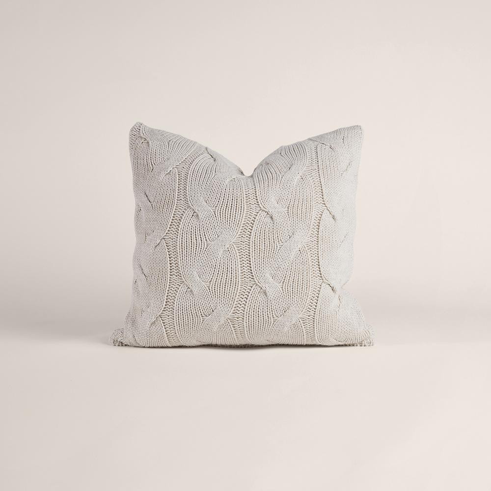 Penelope Triko Kırlent Kılıfı Krem 45x45 Cm - Cabella Serisi görseli 2
