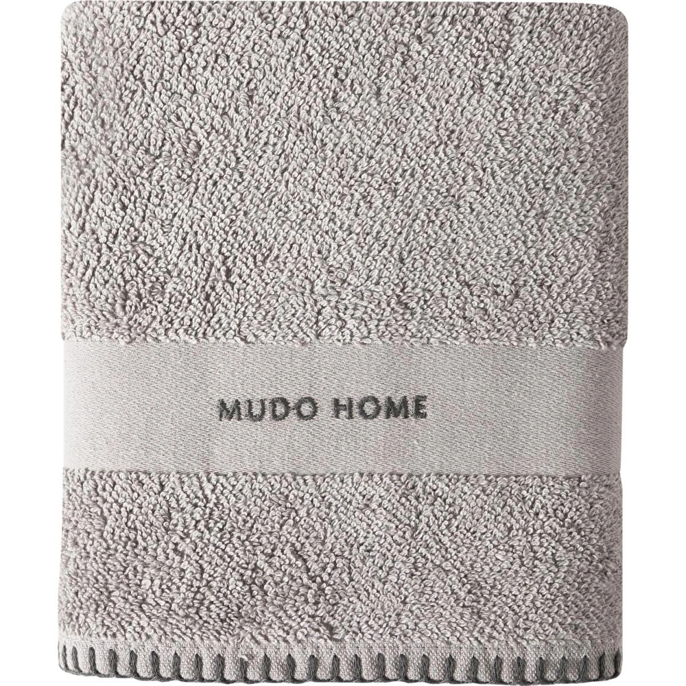 Mudo Home Gri̇ Yüz Havlusu 50x80 Cm görseli 2