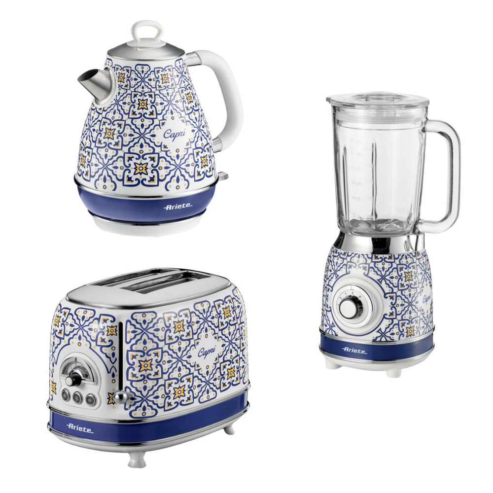 Ariete Capri 3'lü Kahvaltı Seti (su Isıtıcı + Cam Blender + Ekmek Kızartma Makinesi Özel Set) Ckhset01 görseli 1