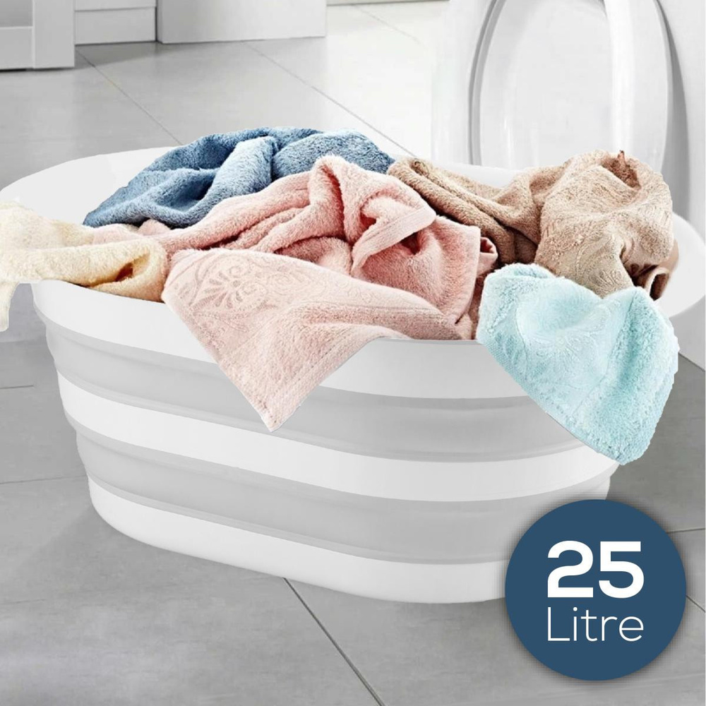 Vienev 25 Litre Katlanabilir Çamaşır Sepeti görseli 1