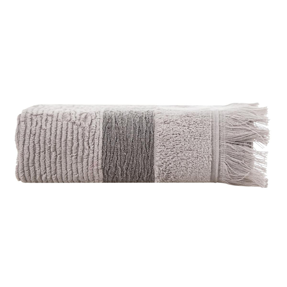 Mudo Home Borla Gri̇ El Havlusu 30x50 Cm görseli 1