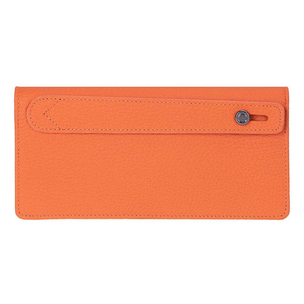 Bloominbag Celestina Pebble Orange Hakiki Deri Telefon Bölmeli Cüzdan görseli 5
