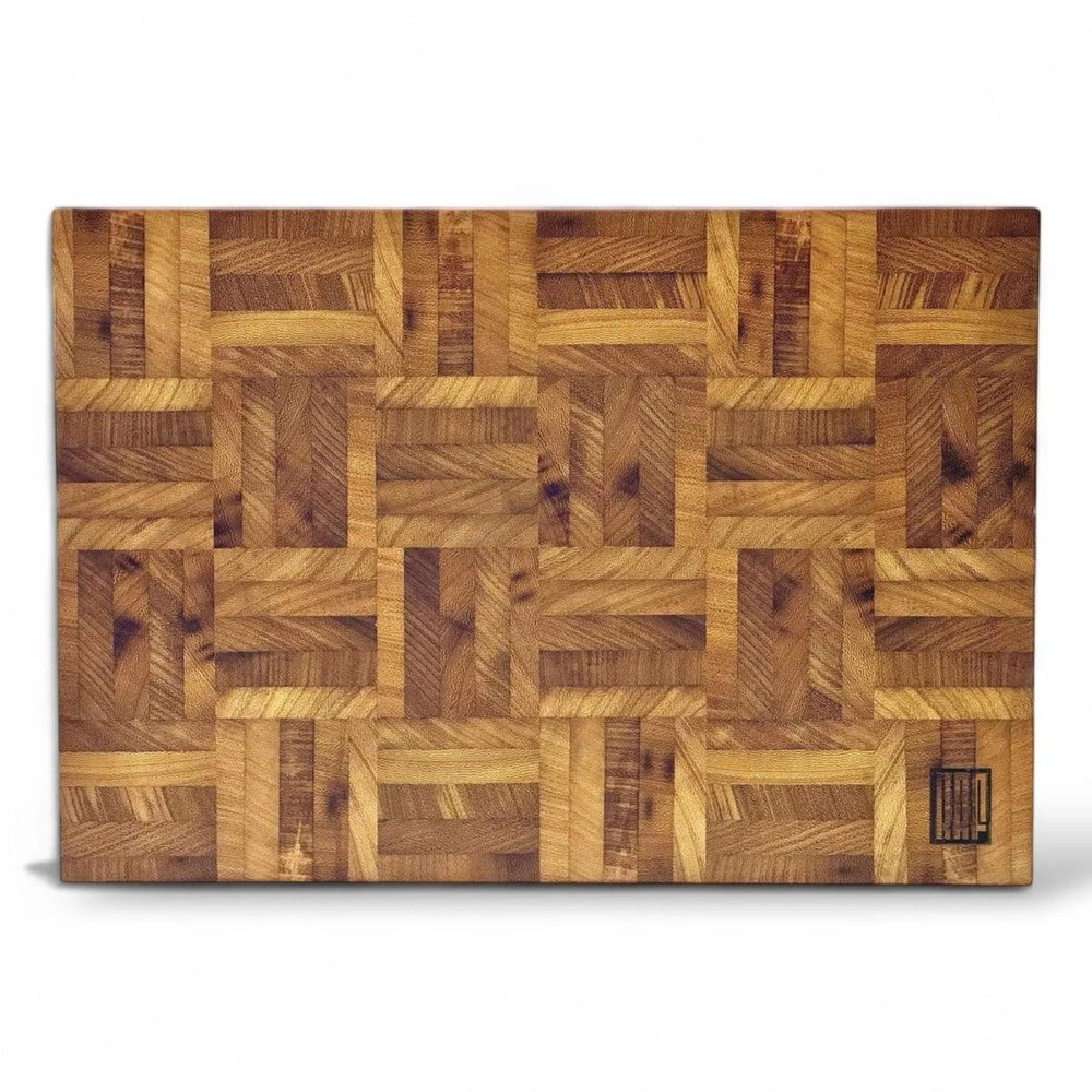 Kaf Ahşap Kesme Tahtası İroko (End-Grain) görseli 1