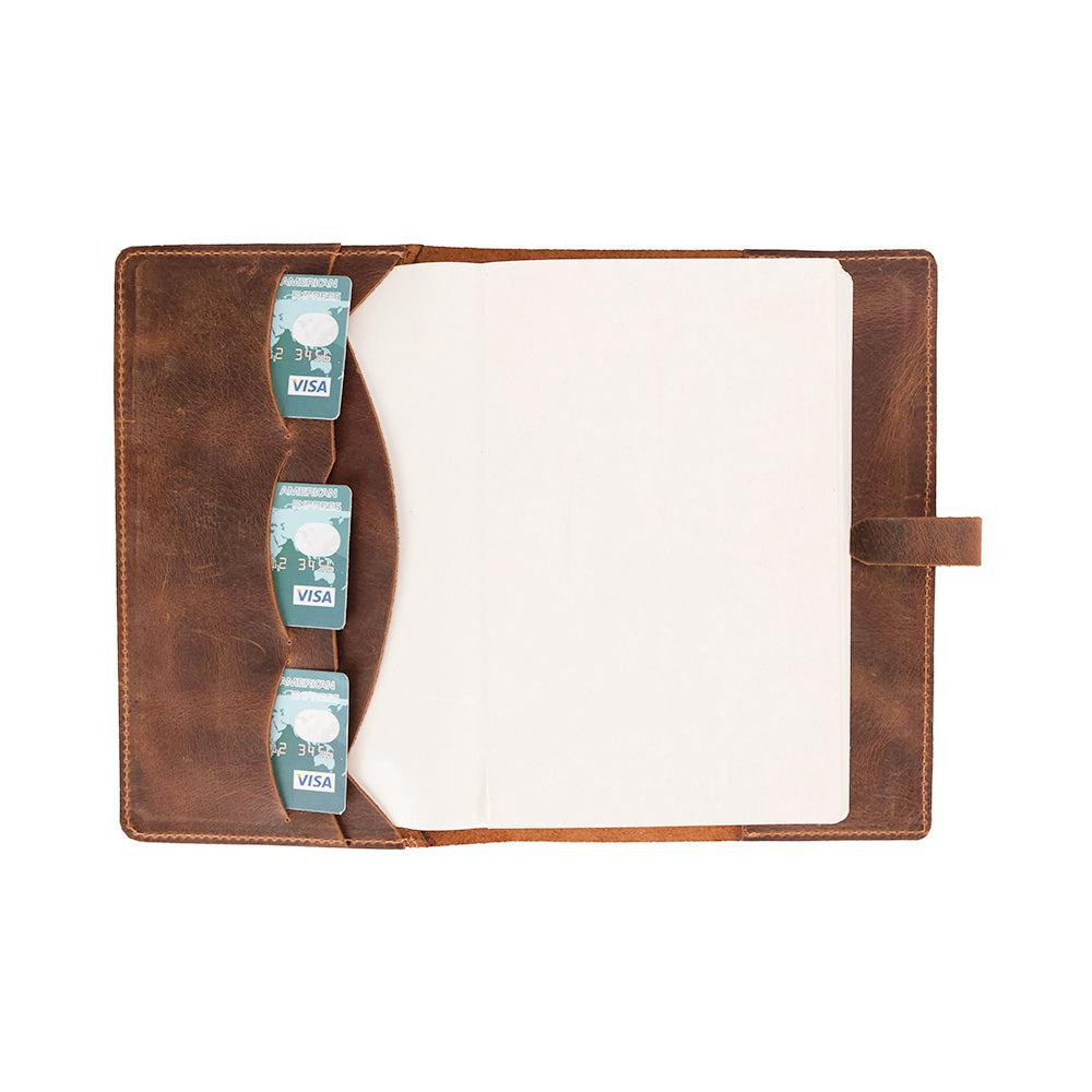 Bloominbag Bloom Quiet Edit Saddle Brown A5 Deri Kitap Defter Kılıfı görseli 2