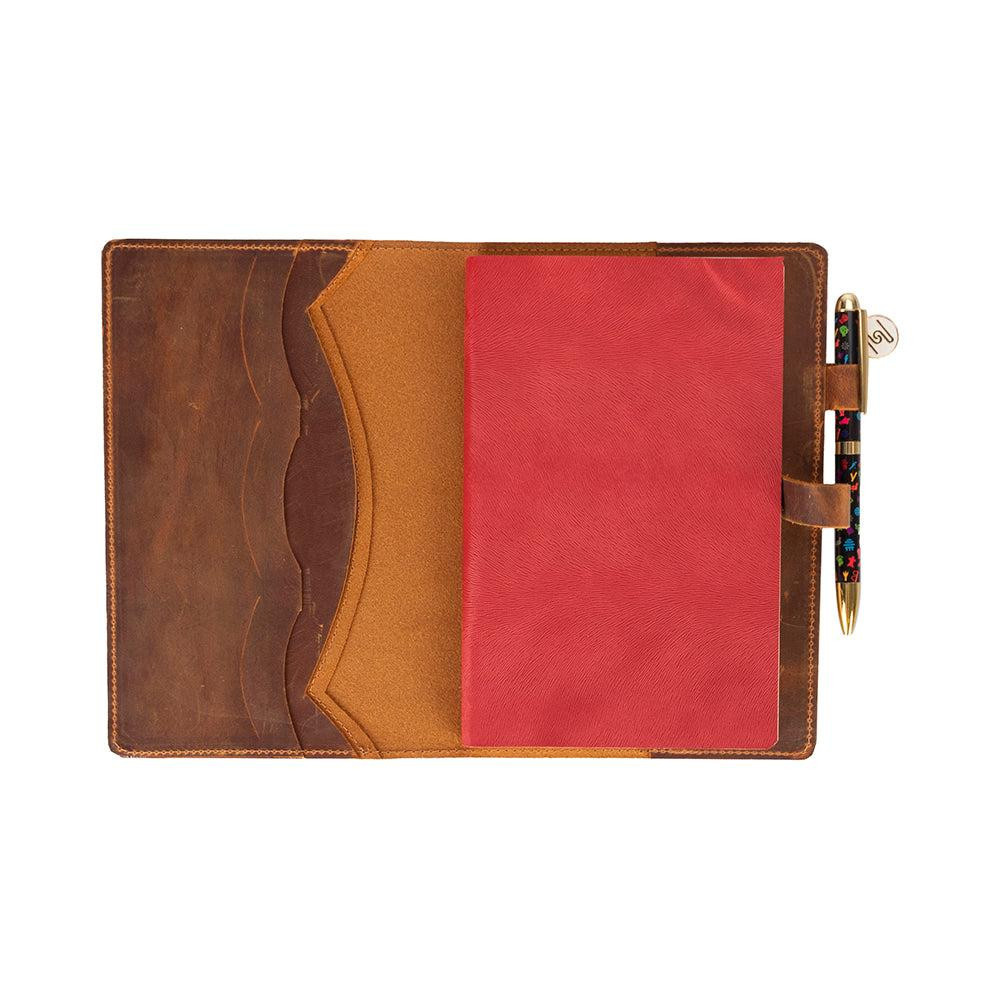 Bloominbag Bloom Quiet Edit Moccasin A5 Deri Kitap Defter Kılıfı görseli 4