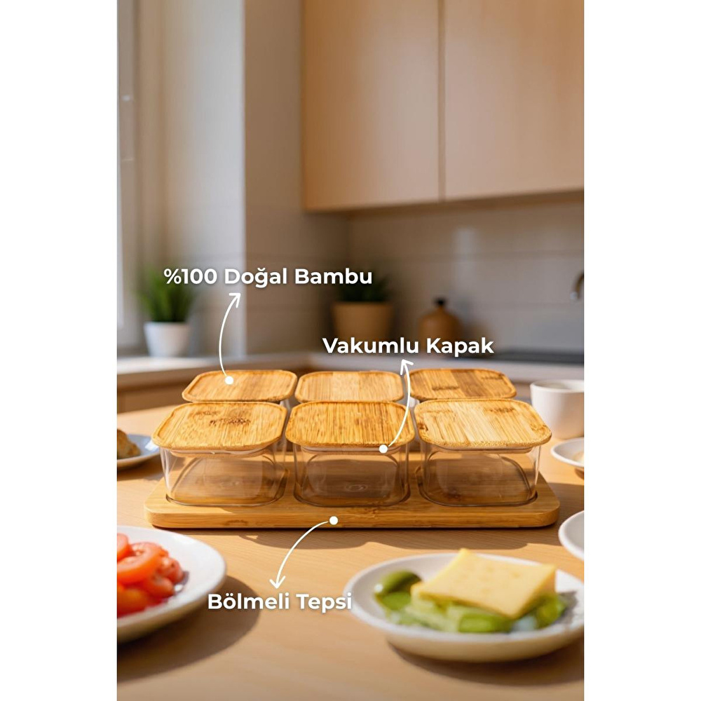 Bambum Quatro 6'lı Kahvaltılık Seti görseli 1