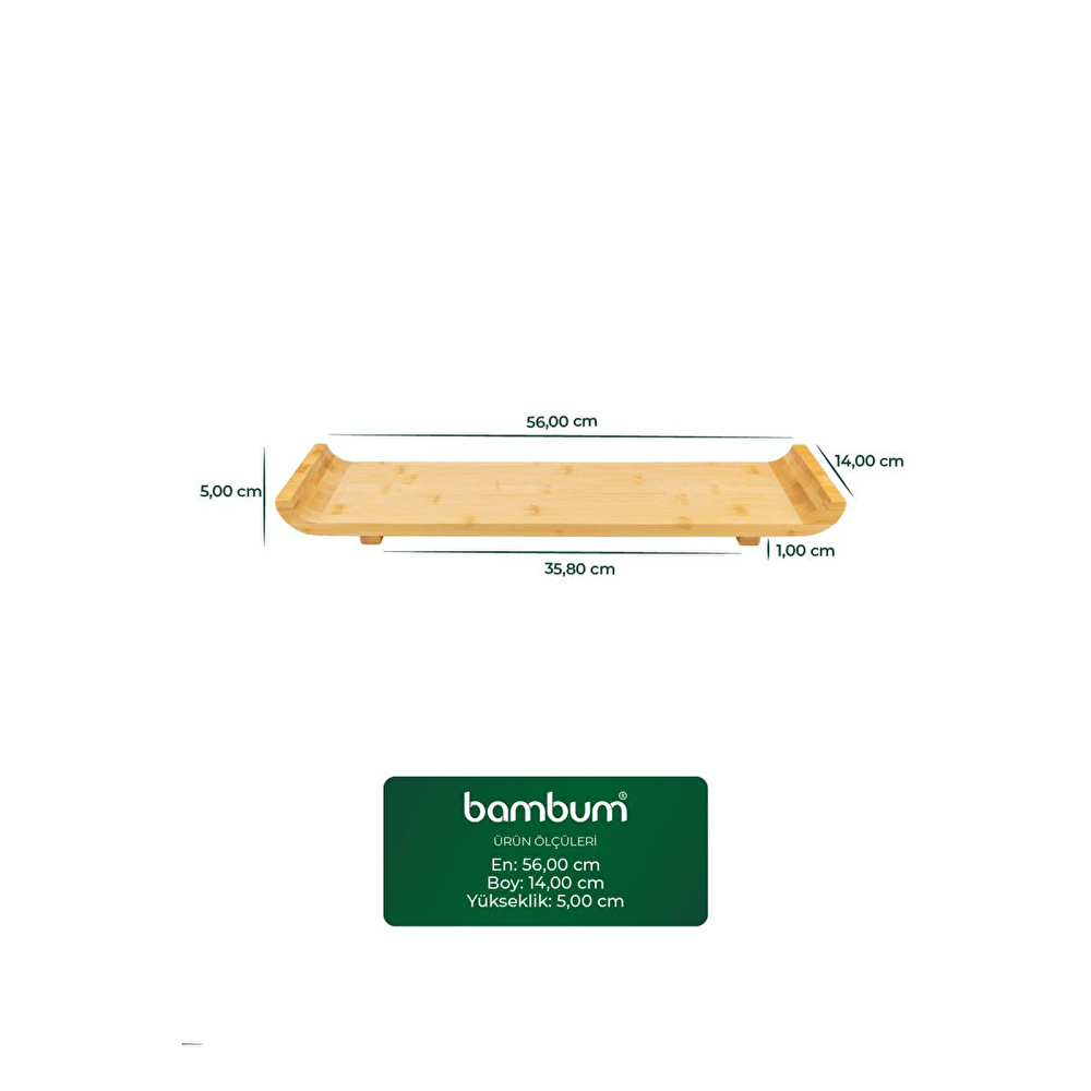 Bambum Decimus Sunum Tepsisi Büyük B0250 görseli 2