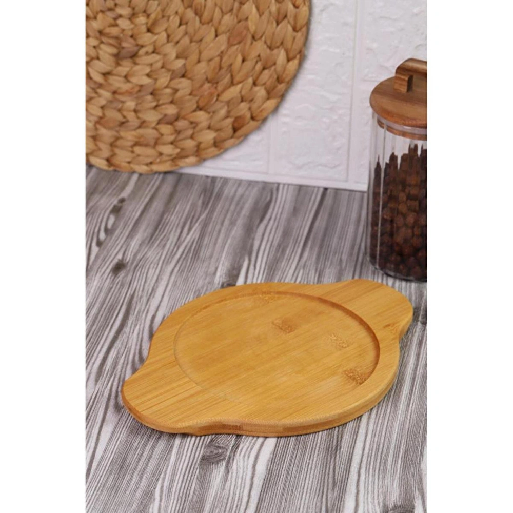 Bambum Pade - Yuvarlak Sahan 18 Cm Bambu Altlık görseli 1