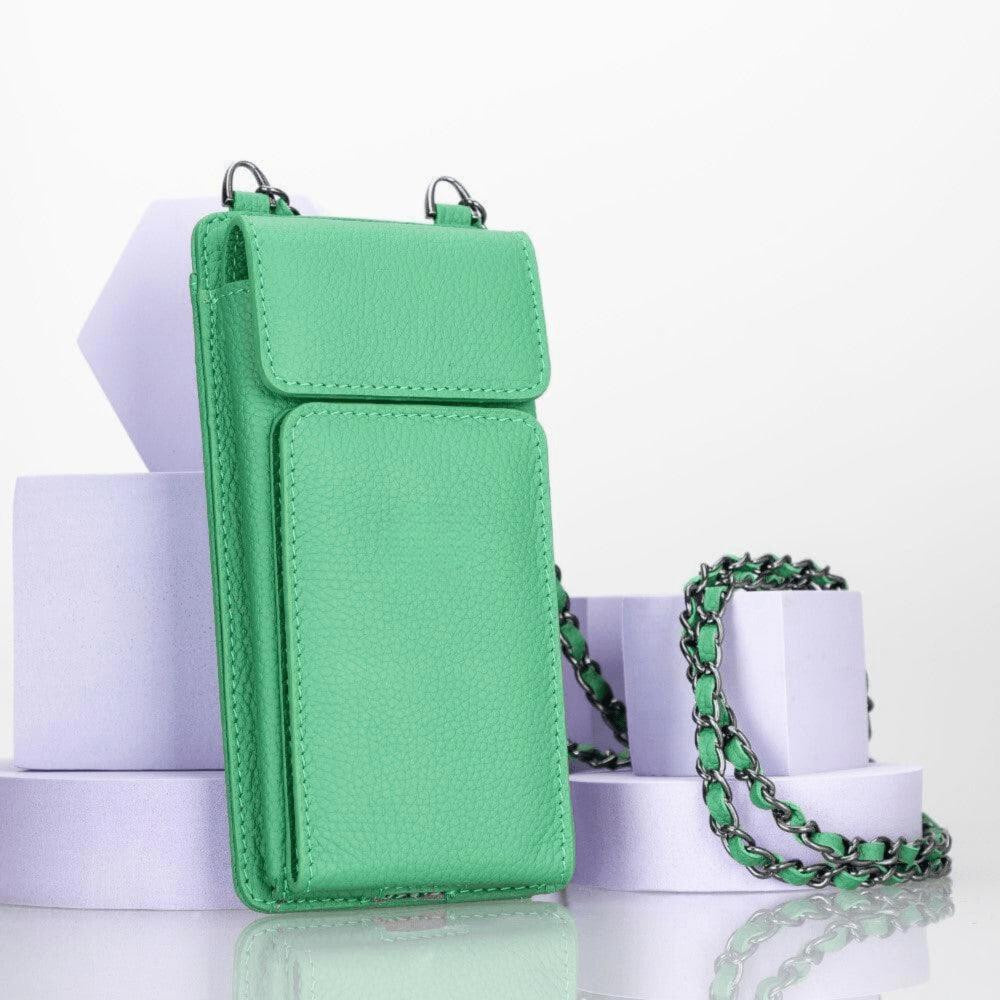 Bloominbag City Muse Deri Celadon Mist Çapraz Askılı Telefon Cüzdan görseli 5