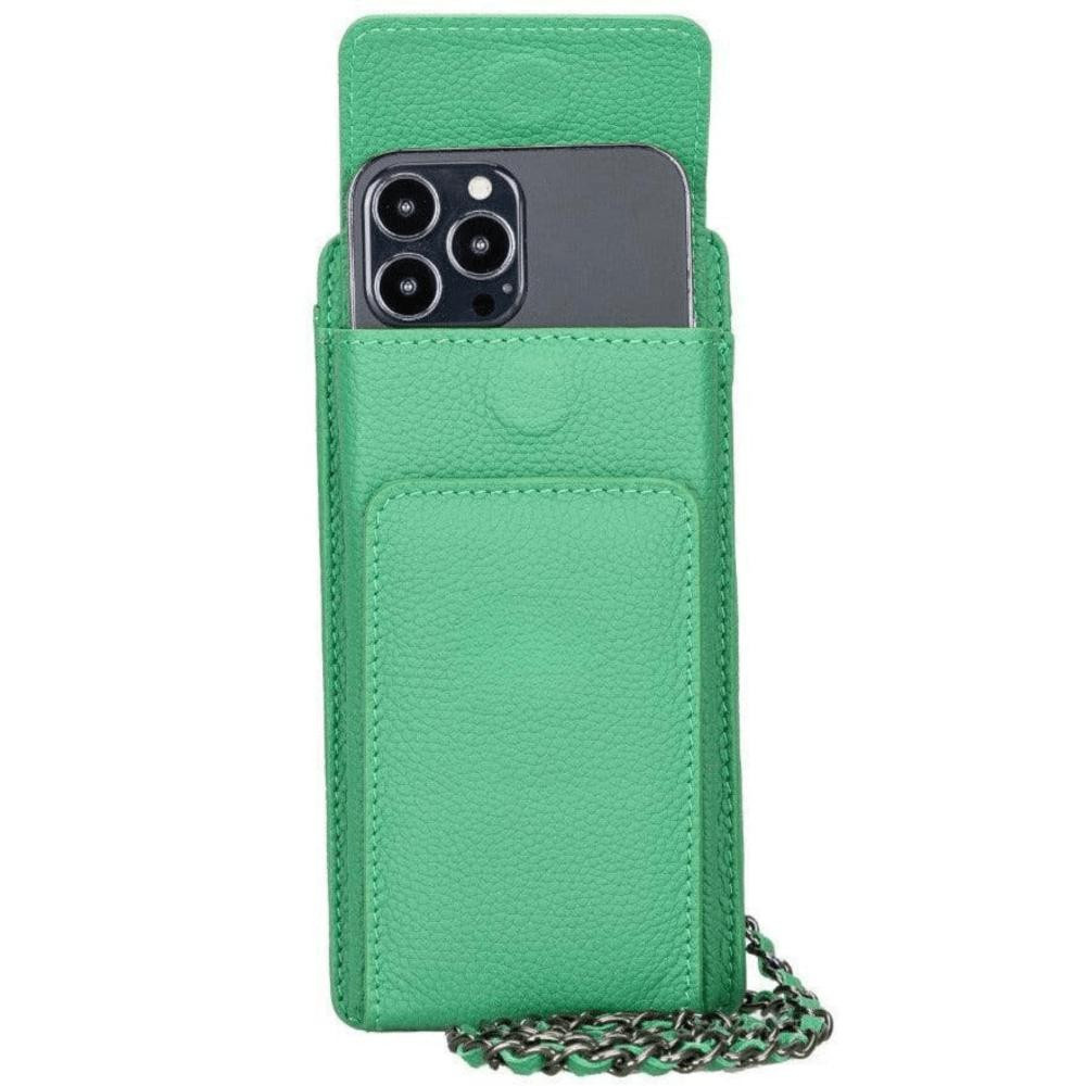 Bloominbag City Muse Deri Celadon Mist Çapraz Askılı Telefon Cüzdan görseli 2