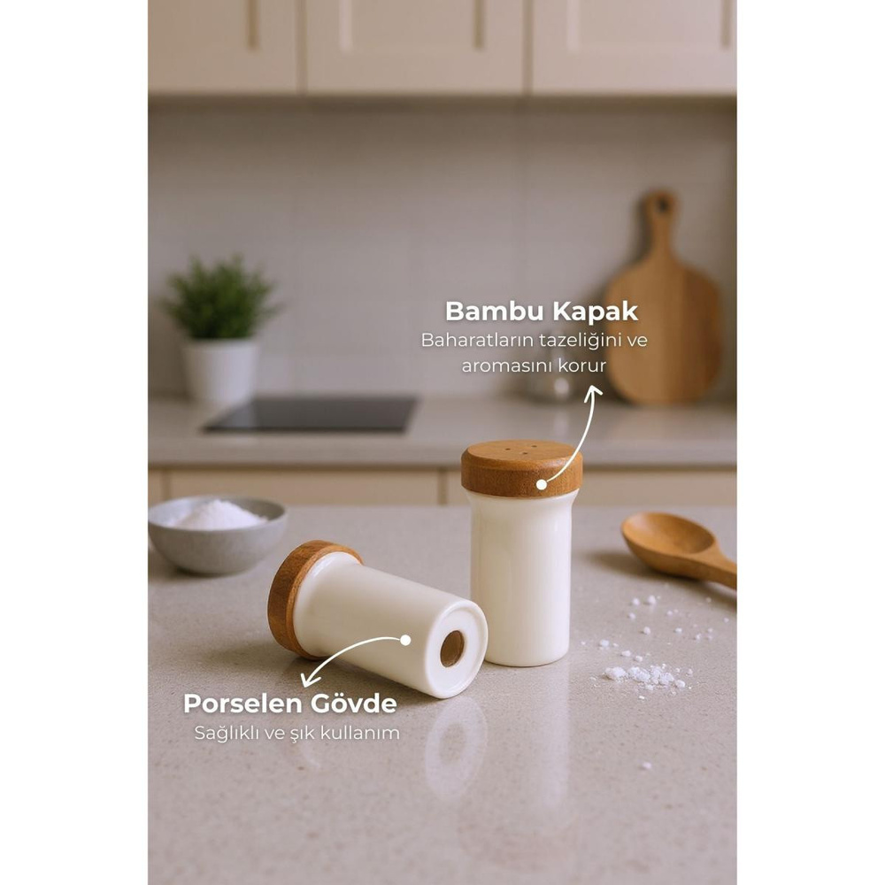 Bambum Festival Bambu Standlı 12'li Dönen Baharatlık görseli 2