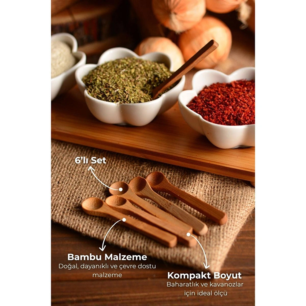 Bambum Rino 6lı Baharat Kaşığı B0771 görseli 1