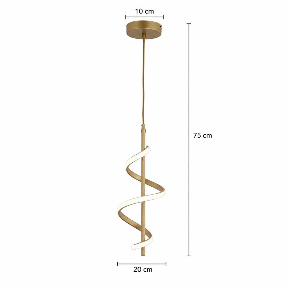 Apliqa Leatrice Tekli Eskitme 3 Renkli 20 Watt Ledli Modern Oturma Odası, Koridor, Salon Led Avize görseli 5