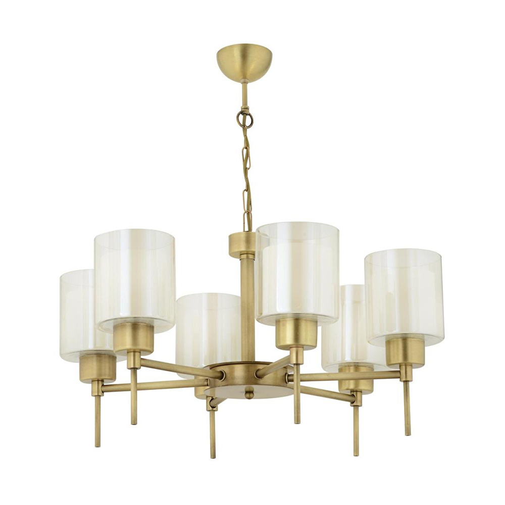 Apliqa Goldie 6 Lı Eskitme Modern Yatak Odası Salon Avize görseli 3