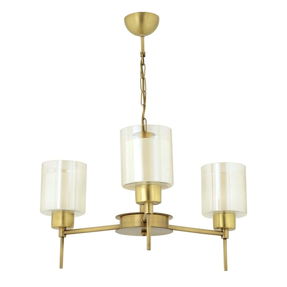 Apliqa Goldie 3 Lü Eskitme Modern Sarkıt Mutfak Salon Avize görseli 4