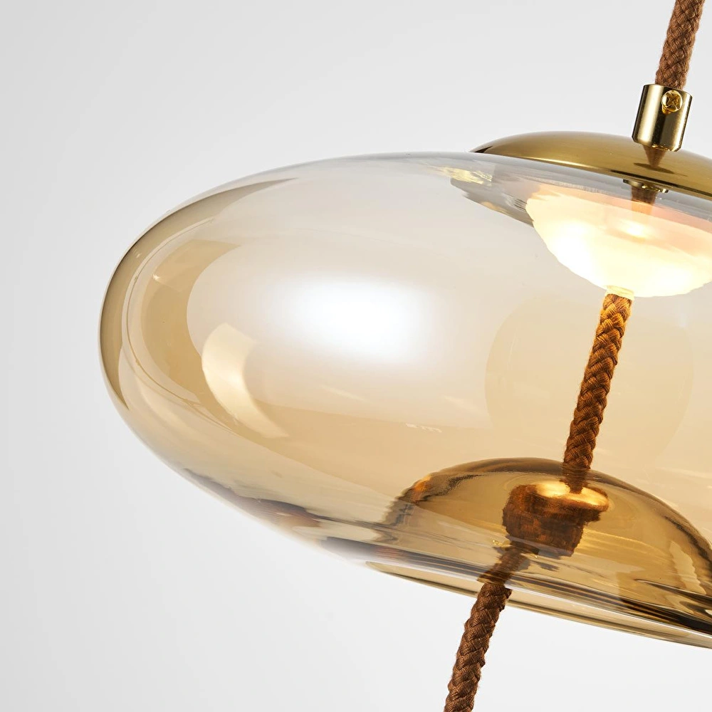 Apliqa Niora Tekli 5 Watt 3000k Eskitme Bal Camlı Led Sarkıt Avize görseli 4