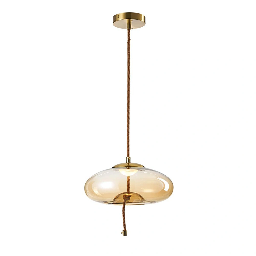 Apliqa Niora Tekli 5 Watt 3000k Eskitme Bal Camlı Led Sarkıt Avize görseli 2