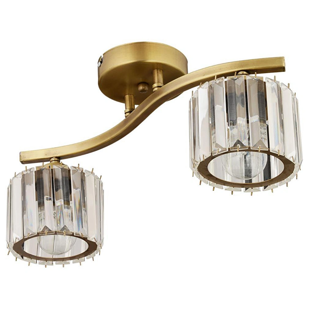Apliqa Tufty 2li Eskitme Kristalli Modern Yatak Odası Salon Kristal Avize görseli 3