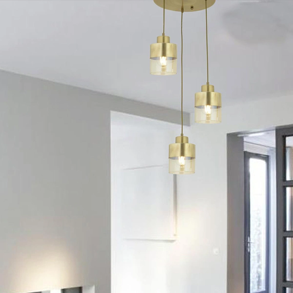 Apliqa Boris 3lü Yuvarlak Komple Eskitme Sarkıt Modern Genç Odası Mutfak Salon Avize görseli 2