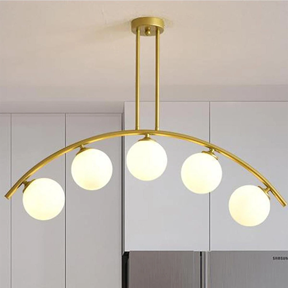 Apliqa Fralde 5 Li Gold Modern Mutfak Cafe Restoran Için Uygun Retro Salon Avize görseli 2