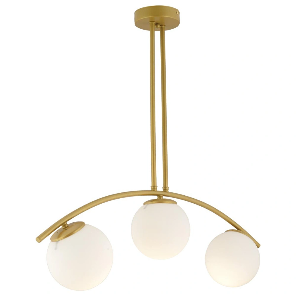 Apliqa Fralde 3 Lü Gold Modern Mutfak Cafe Restoran Için Uygun Retro Salon Avize görseli 4