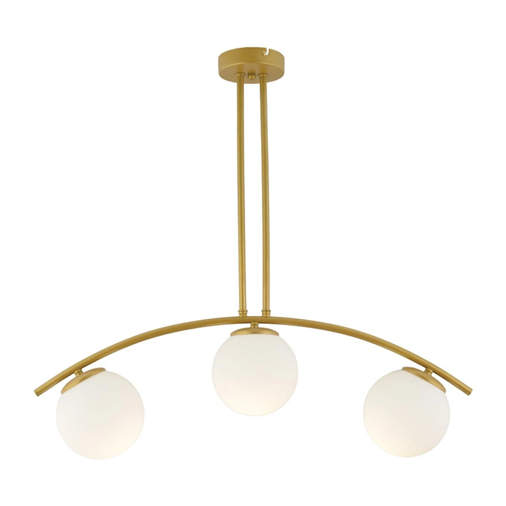 Apliqa Fralde 3 Lü Gold Modern Mutfak Cafe Restoran Için Uygun Retro Salon Avize görseli 3