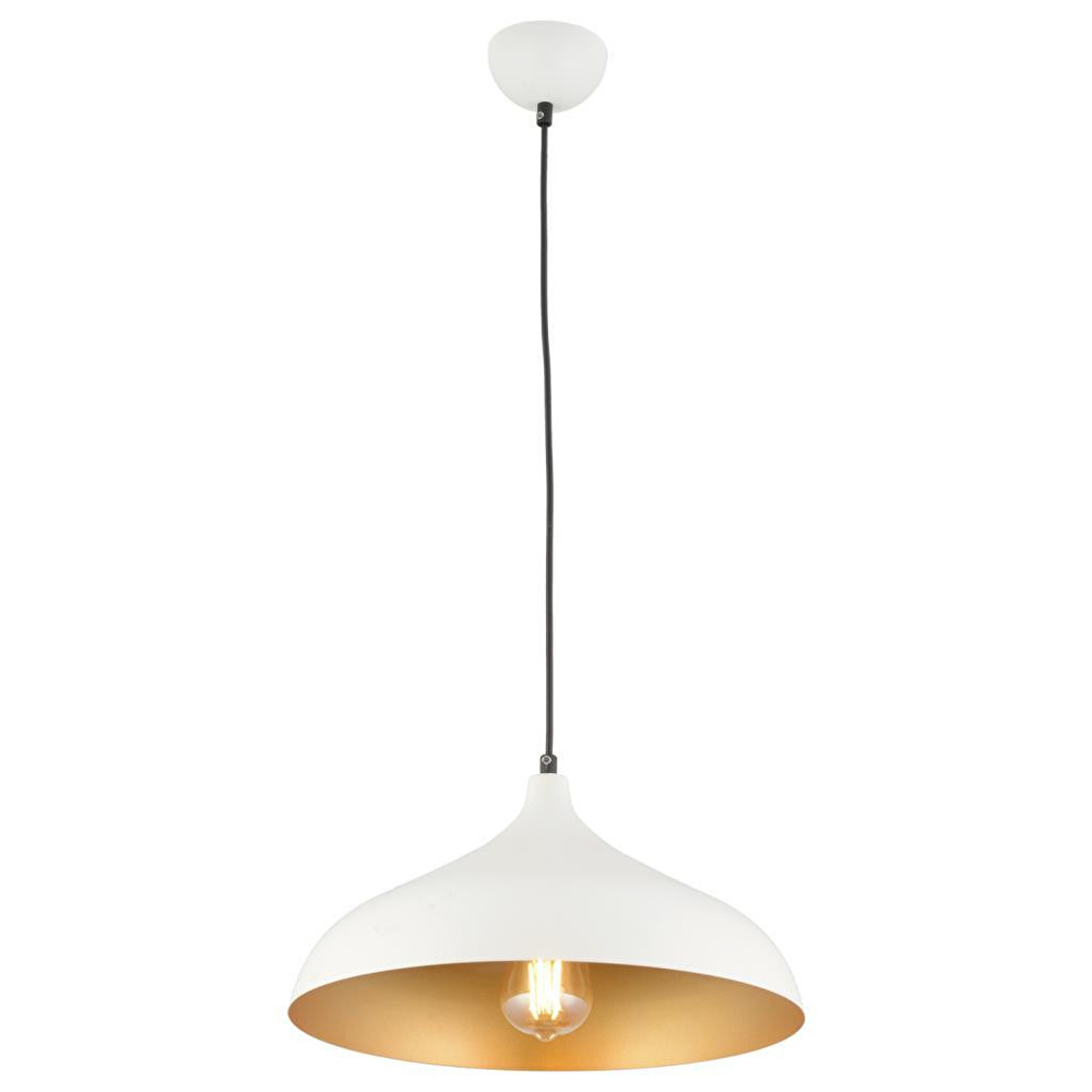 Apliqa Pera Beyaz Tekli Modern Retro Sarkıt Salon Avize görseli 2