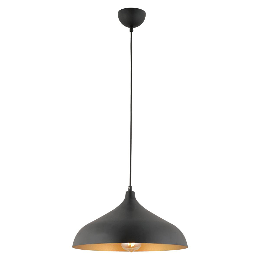 Apliqa Pera Siyah Tekli Modern Retro Sarkıt Retro Salon Avize görseli 5
